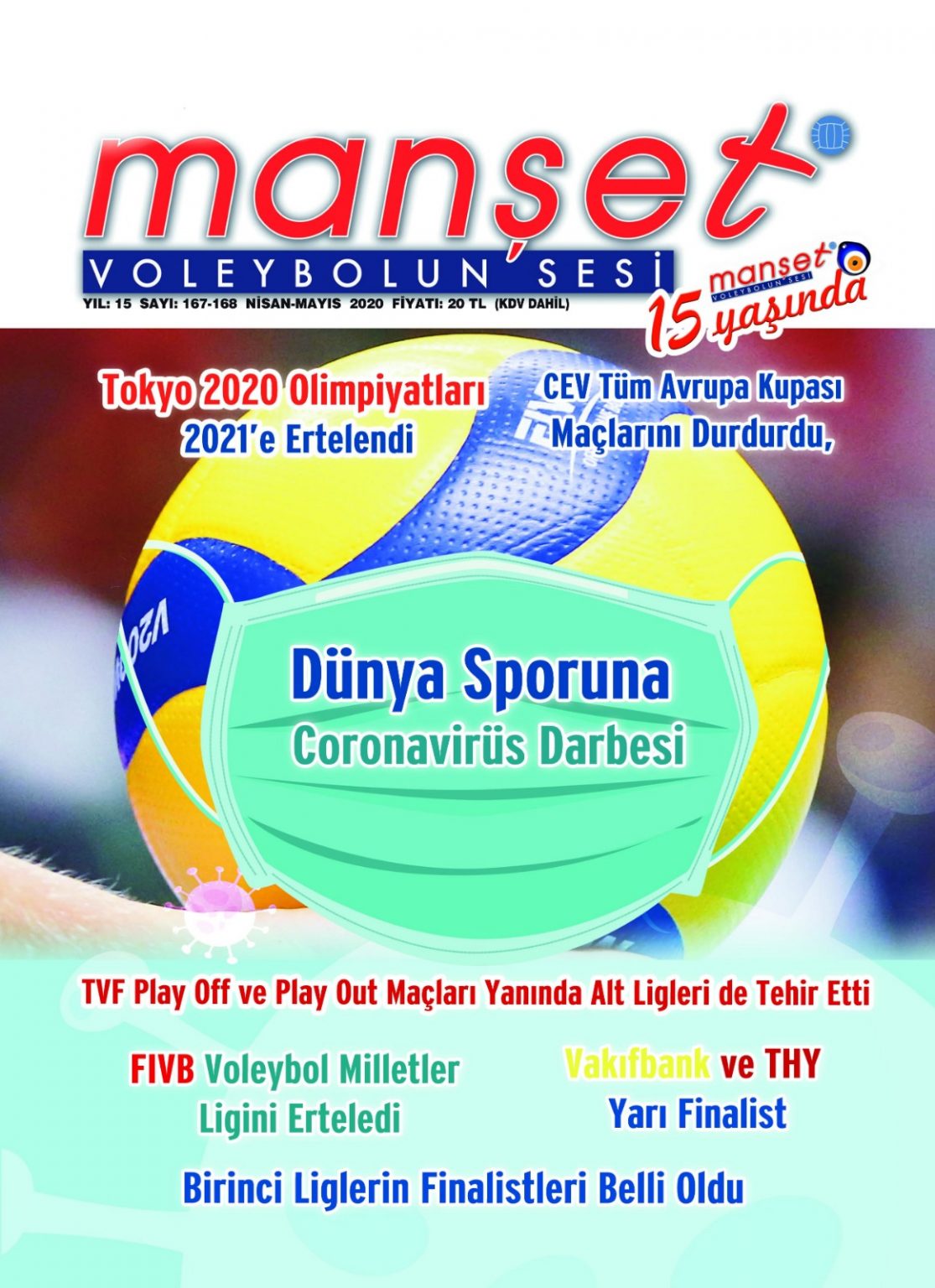Manşet Dergisi 15 Yaşında Voleybol Plus
